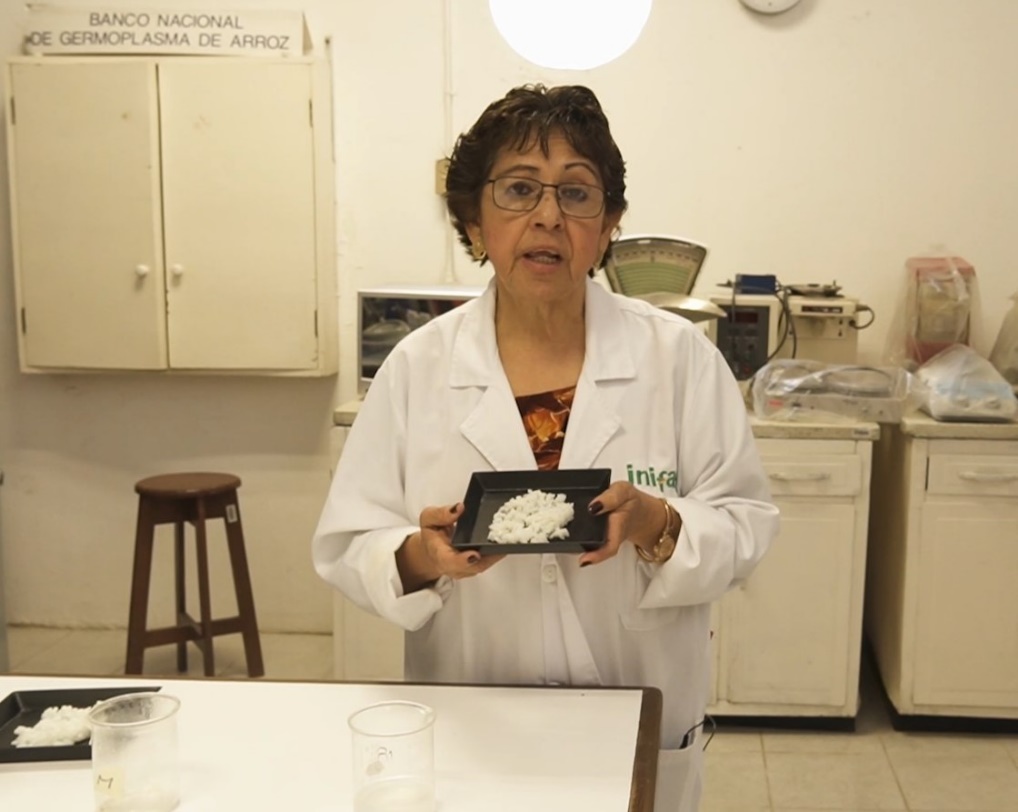 Una persona con una caja en la cocina Descripción generada automáticamente con confianza baja